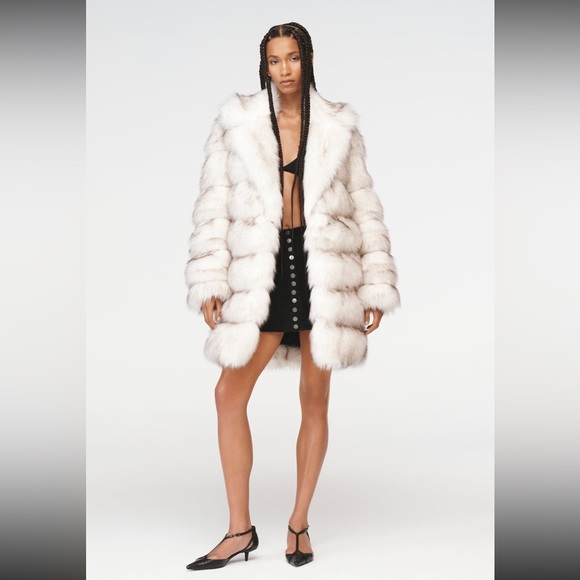 Zara Leather Suede Mid rise Mini Skirt STEVEN MEISEL Black button M NWT $230 - Picture 9 of 16